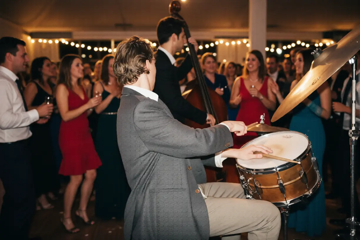 Jazz & The City Band performing at a wedding reception